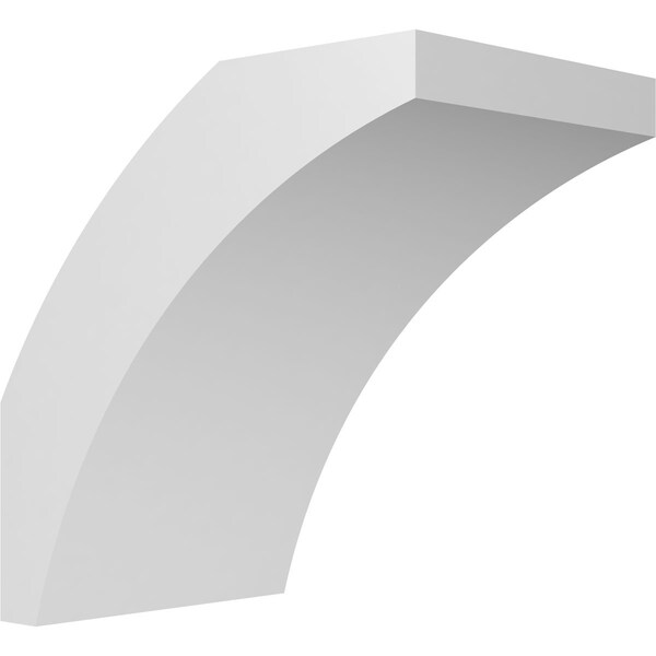 Ekena Millwork 5 1/2-in. W x 8-in. D x 8-in. H Thorton Architectural Grade PVC Knee Brace BRCP055X08X08THR - main